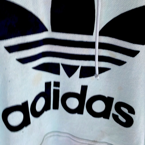 Sea green and black adidas pullover sweatshirt - Picture 2 of 5